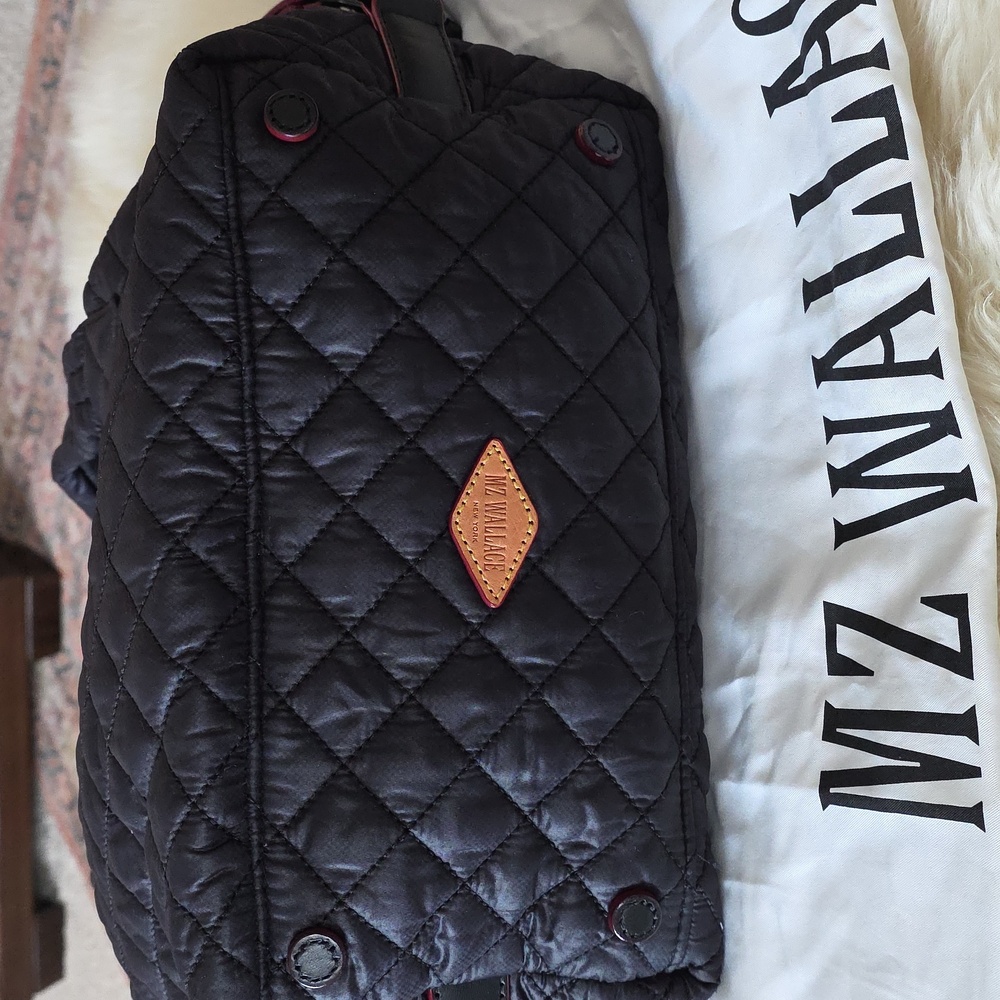 Gorgeous MZ Wallace Black Quilted Crossbody/Shoulder Bag 🖤🎁❤️ - Picture 7 of 16